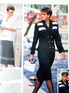 Burda 2/1990 v ruštině - ukázka z časopisu 2