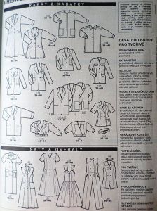 Burda 2/1994 - přehled střihů 2