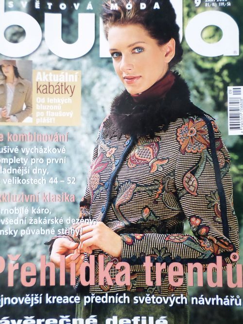 Burda 9/2002 -CZ- časopis se střihy