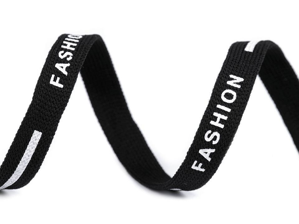 Oděvní šňůra FASHION černá