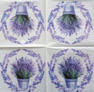 Ubrousek na decoupage - Levandule
