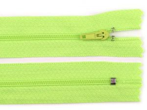 Zelená elektrická - zip spirálový 20 cm 