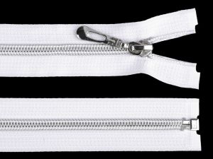 Zip spirálový se stříbrnými zoubky 50 cm