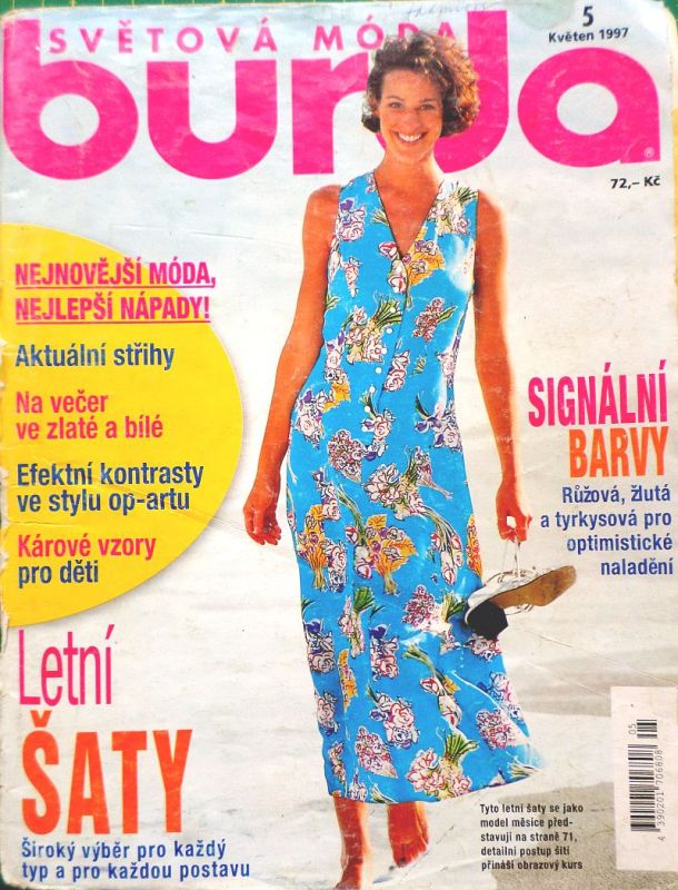 Burda 5/1997 se střihy v češtině