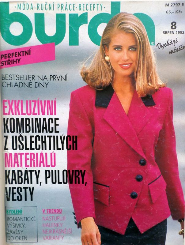 Burda 8/1992 v češtině