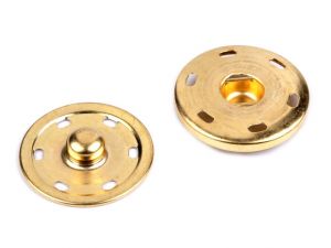 Kovové patentky / druky Ø30 mm - zlatá