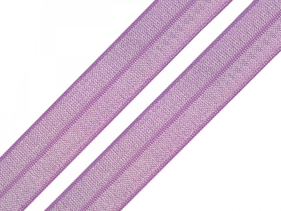 Pruženka lemovací půlená - fialová lila 20 mm