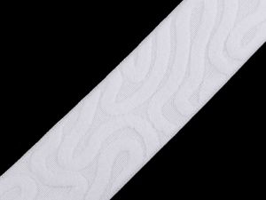 Pruženka ozdobná oboustranná 35 mm bílá