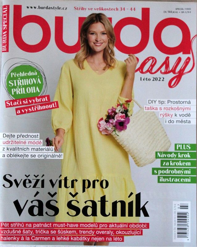 Burda EASY 7/2022 - časopis se střihy v češtině