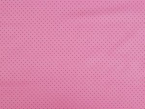 Bavlněná látka / plátno mini puntíky - růžová černá