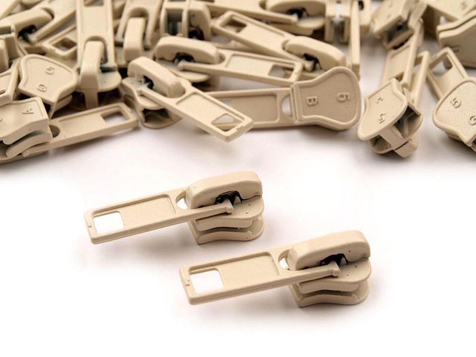 Jezdec ke kostěným zipům 5 mm - béžová