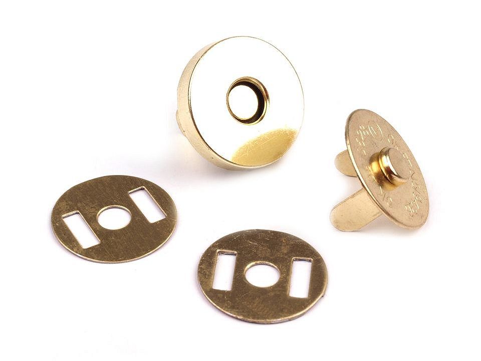 Magnetické zapínání Ø15 mm zlaté
