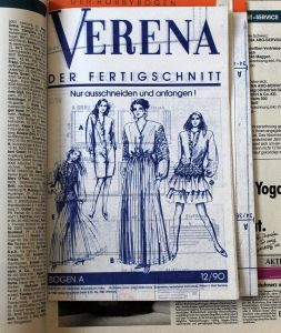 Verena 12/1990 - časopis o pletení s návody v němčině