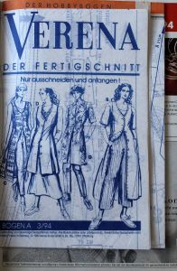Verena 3/1994 - časopis o pletení v němčině - střihová příloha