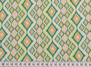 Bavlna kolekce Bijoux s kosočtverci - zelená