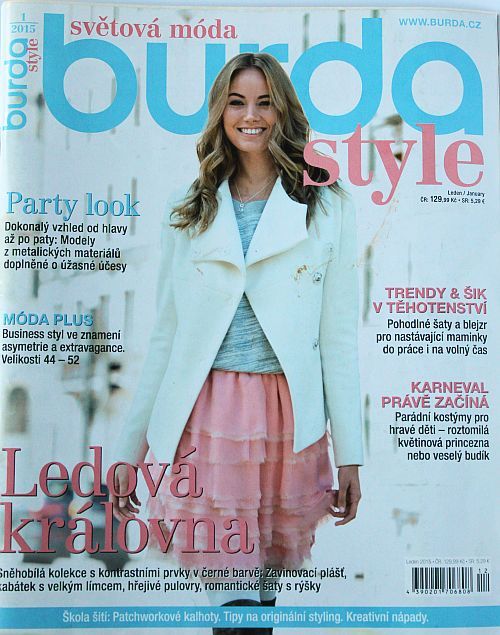 Burda 1/2015 v češtině s přílohou