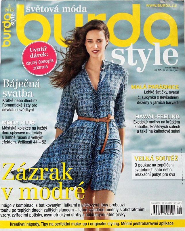 Burda 3/2015 - časopis se střihy v češtině