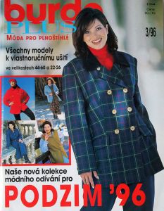 Burda pro plnoštíhlé 3/1996 - časopis se střihy v češtině TOP