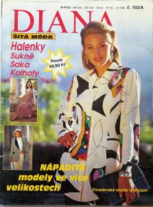 Diana - šitá móda č. 102/A -CZ- časopis se střihy