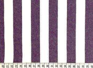 Džínovina tm. fialová s širšími proužky - proužek 2 cm