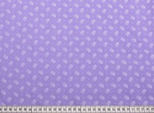Ld221168   Satén bavlněný fialový s drobným bílým vzorem