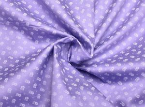 Ld221168   Satén bavlněný fialový s drobným bílým vzorem