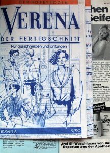 Verena 9/1990 - časopis o pletení v němčině - Super střih: Halenky