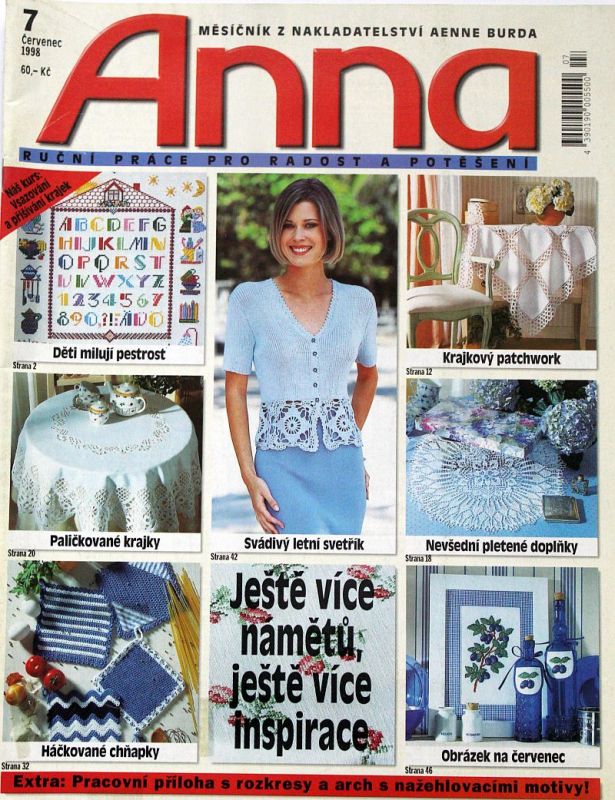 Anna 7/1998 - časopis s přílohou v češtině