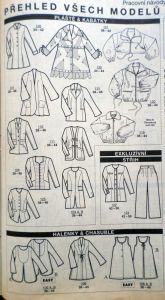 Burda 1/1995 - přehled střihů