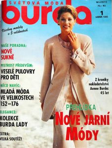 Burda 1/1995 - časopis se střihy v češtině