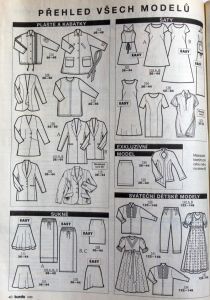 Burda 2/1995 - přehled modelů