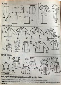Burda 3/1996 - přehled modelů