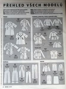 Burda 8/2009 -CZ- přehled střihových modelů