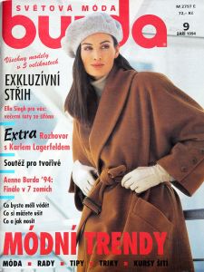 Burda 9/1994 - časopis s přílohou v češtině
