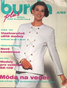 Burda pro plnoštíhlé 4/1993 - časopis se střihy v češtině