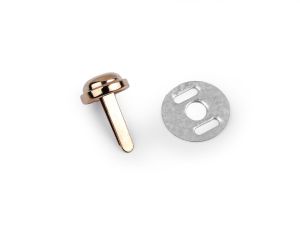 Dvounožkový hřeb / kovové nožičky na kabelky Ø10 mm - růžové zlato