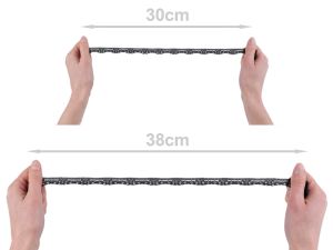 Krajka elastická 15 mm - tažnost