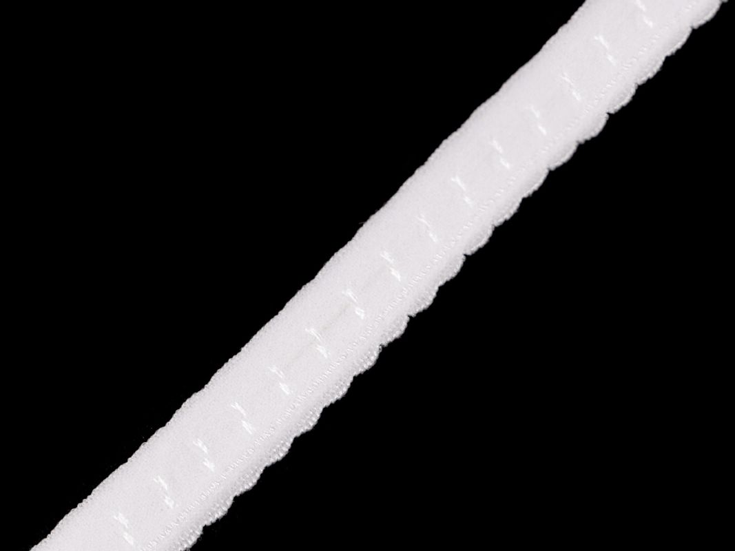 Pruženka lemovací ozdobná 10 mm - bílá