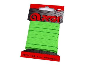 Pruženka prádlová na kartě 7 mm - zelená neon