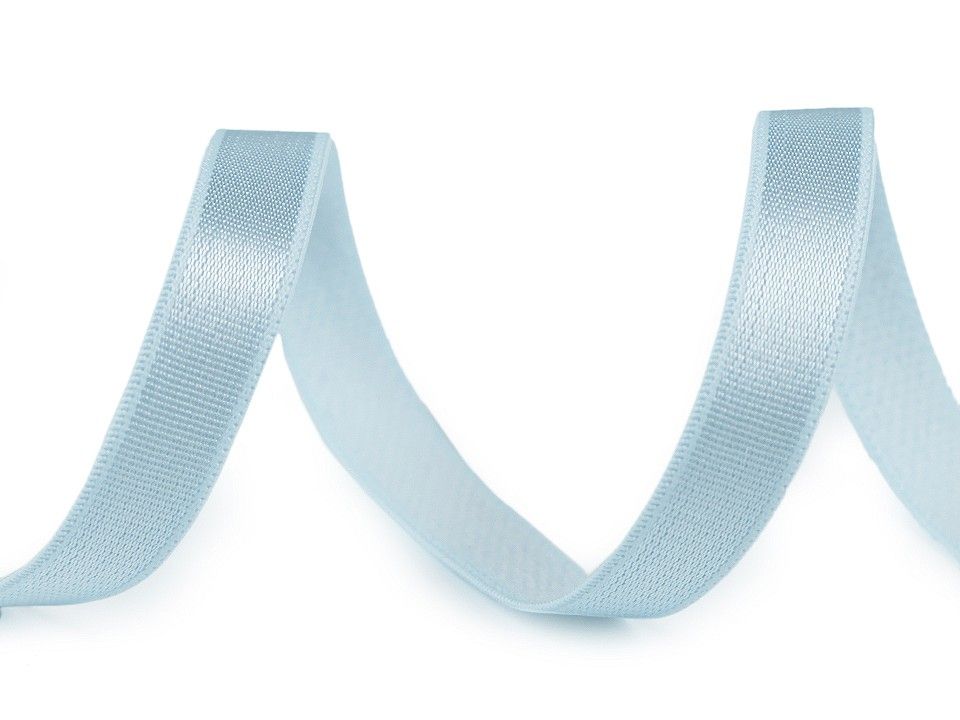 Pruženka saténová ramínková 10 mm - modrá ledová