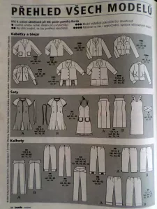 Burda 6/2005 - přehled modelů