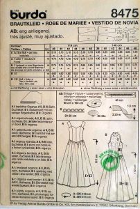 Dámské šaty SVATEBNí vel. 38-48 STŘIH