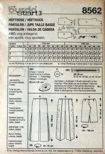 Kalhoty dámské širší vel. 34-48 STŘIH