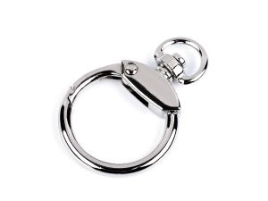Karabina kovová kroužek průvlek 10 mm - nikl