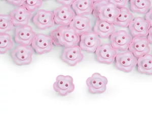 Knoflík květ velikost 20" - růžová
