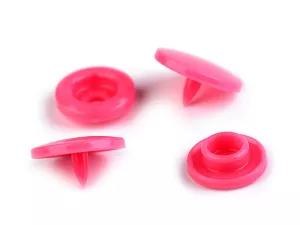 Patentky plastové / stiskací knoflíky vel. 18" - pink