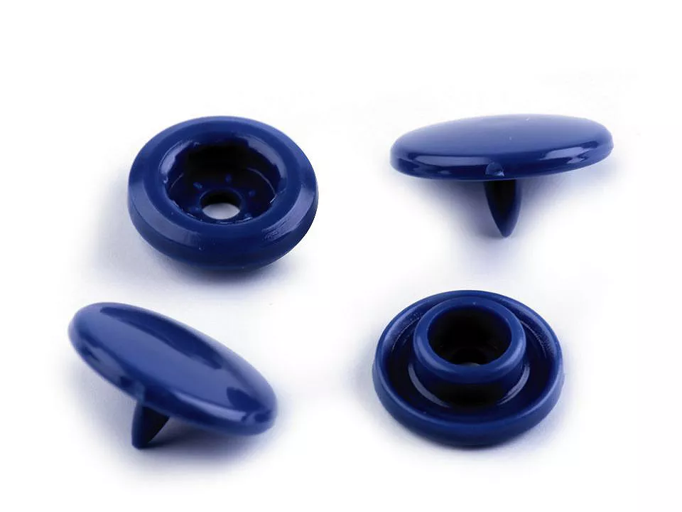 Patentky plastové / stiskací knoflíky vel. 18" - modrá námořnická