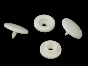 Patentky plastové / stiskací knoflíky vel. 18" - krémová nejsvětlejší