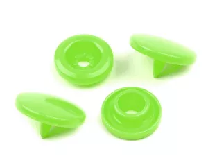Patentky plastové / stiskací knoflíky vel. 18" - zelená neon