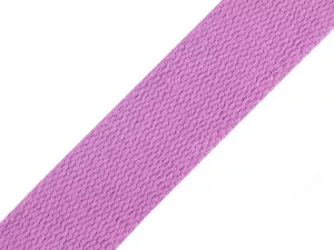 Popruh bavlněný 30 mm - fialová orchidej